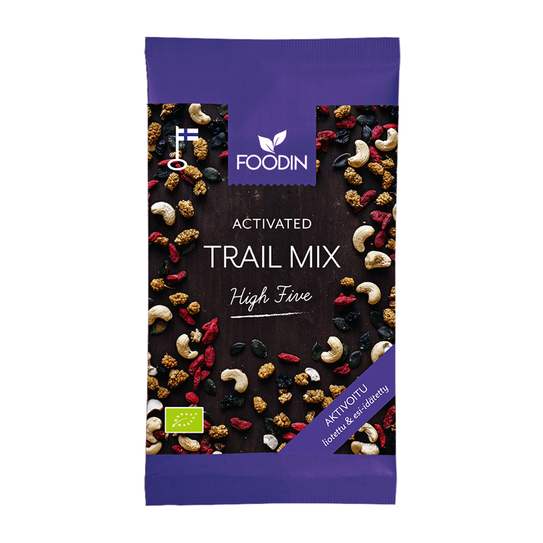 Foodin | Aktivoitu Trail Mix: High Five 70 g (luomu)