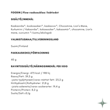 Lataa kuva Galleria-katseluun, FOODIN | Raakasuklaa Flow 73 % (VE)
