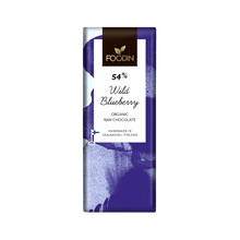 Lataa kuva Galleria-katseluun, FOODIN |  Mustikkaraakasuklaa Wild Blueberry 54 % (luomu, VE)
