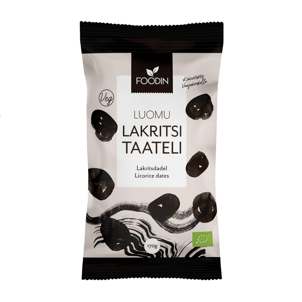 FOODIN | Lakritsitaateli 170 g (luomu)