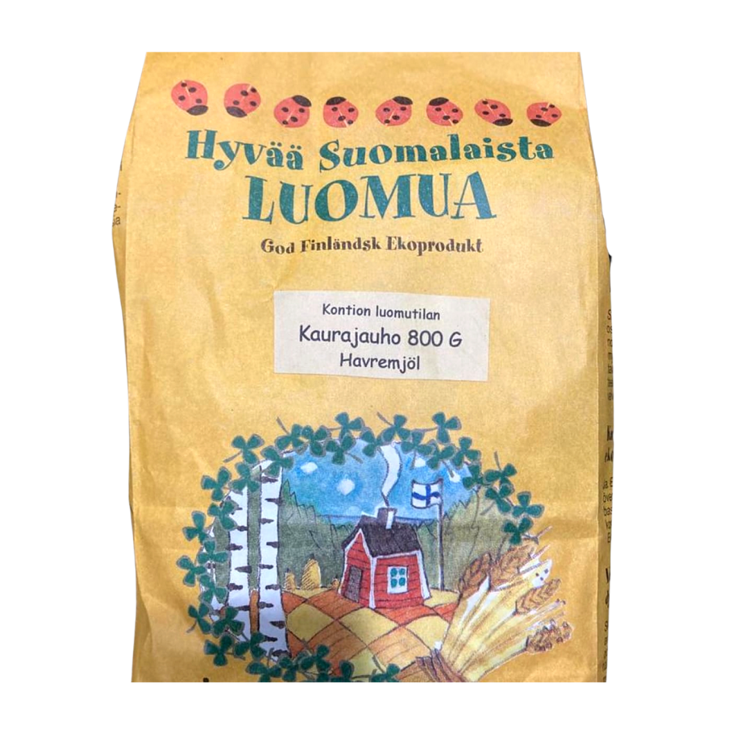 Kontion luomutila | Kaurajauho 800 g (luomu)