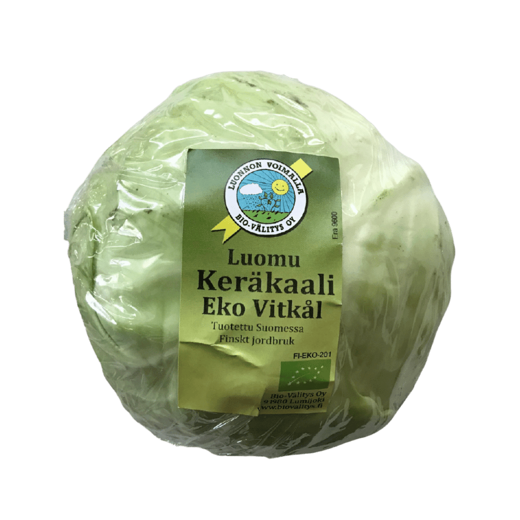Suomalainen keräkaali n. 1 kg (luomu) -10% (norm.4,5€)
