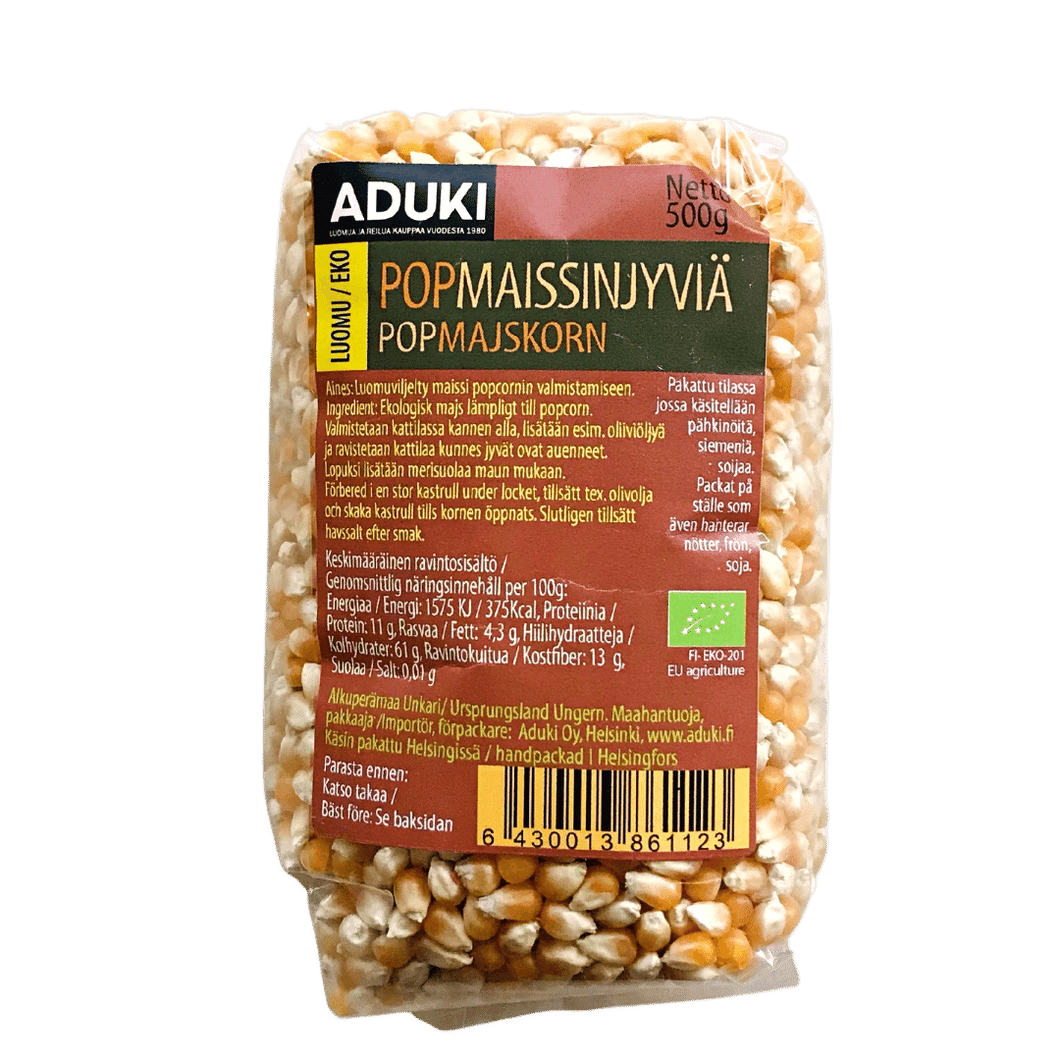 Popcorn maissinjyvä 500 g (luomu)