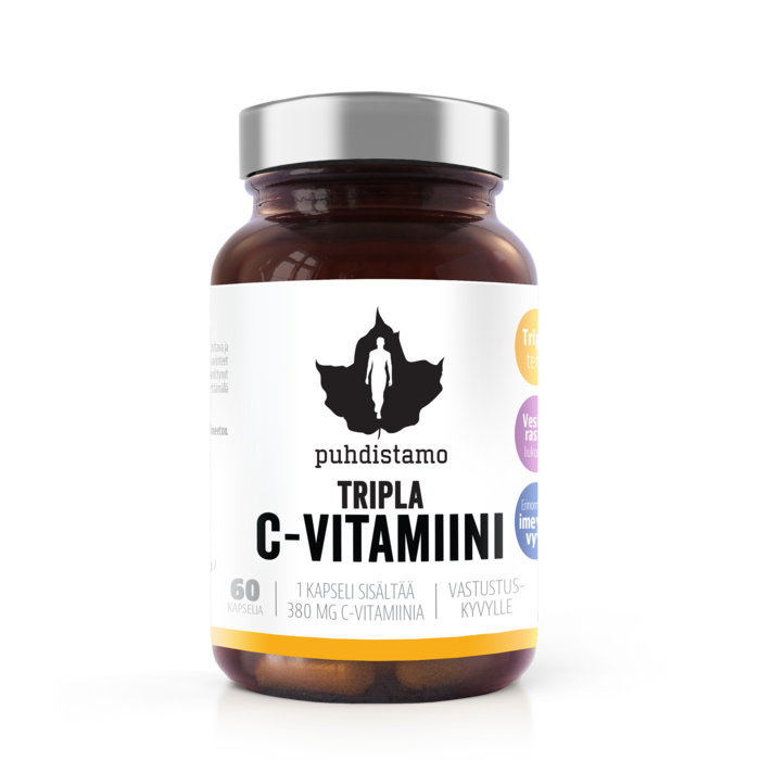 Puhdistamo | Tripla C-vitamiini, 60 kaps.