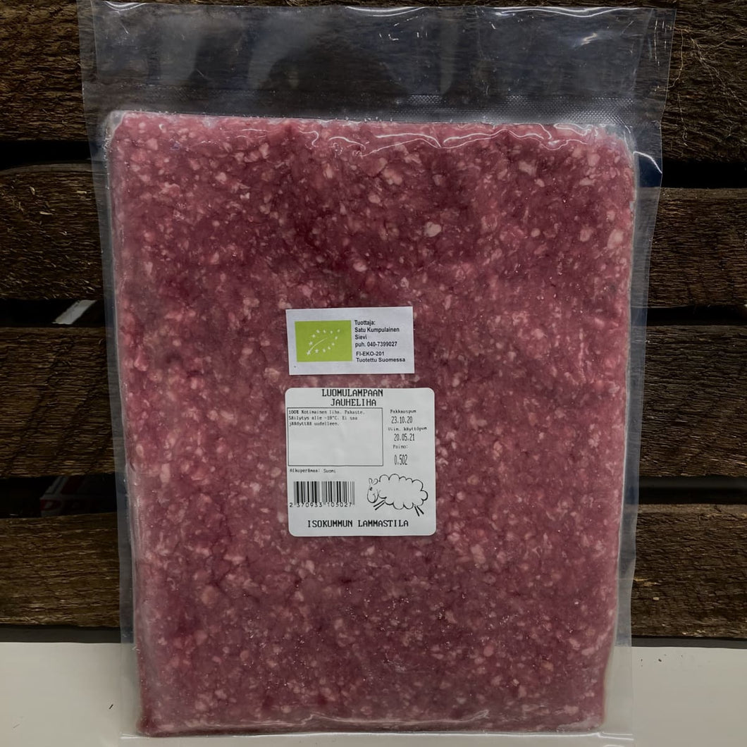 Isokummun karitsan jauheliha luomu 500g - Liha