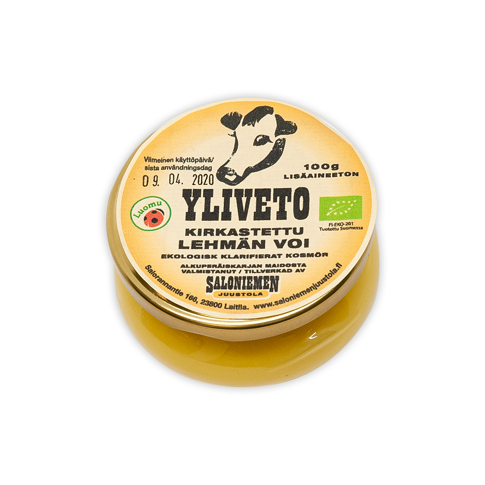 Yliveto | Lehmän kirkastettu voi, 100 g luomu